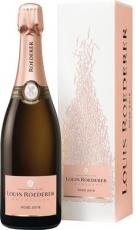 Champagne Louis Roederer Brut Rosè Jahrgang 2015 in Grafik-Geschenkverpackung